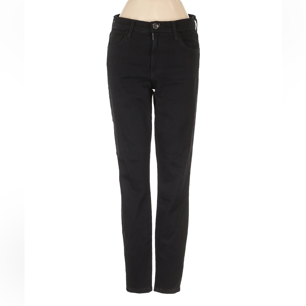 Current Elliott - Straight Leg Jeans - The High waist Stiletto in Jet Black